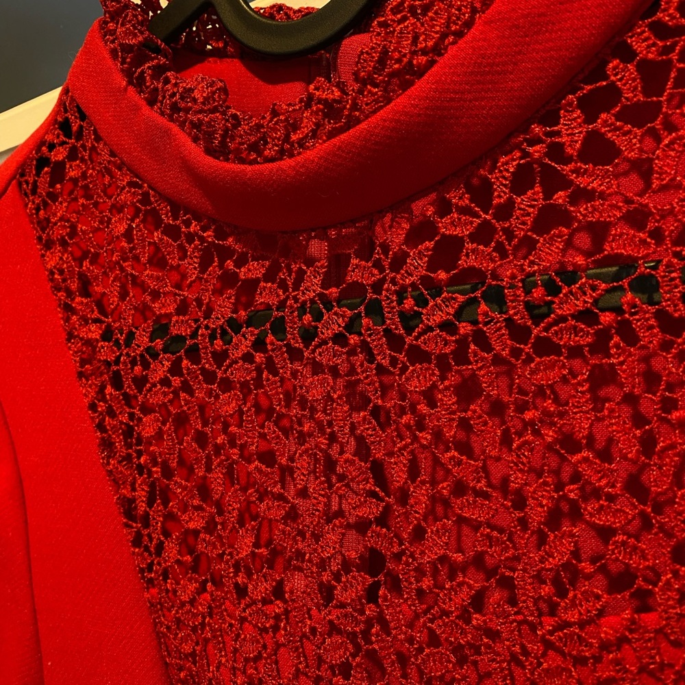 Zara Basic Collection Red cocktail dress Size Small
